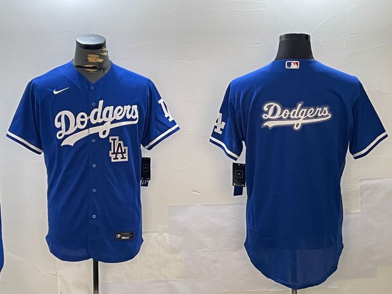 Men Los Angeles Dodgers Blank Blue Elite 2024 Nike MLB Jersey style 12166